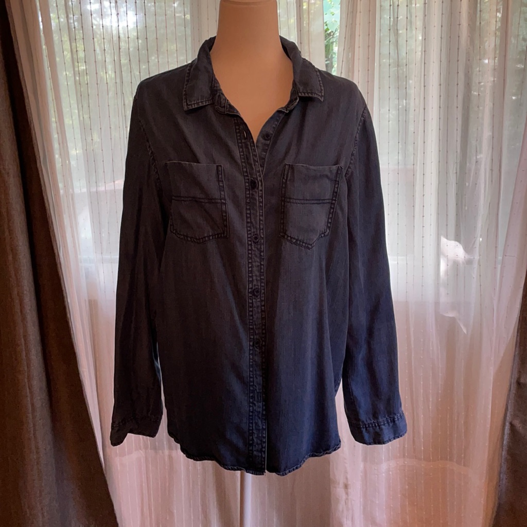Dark Denim Button Down